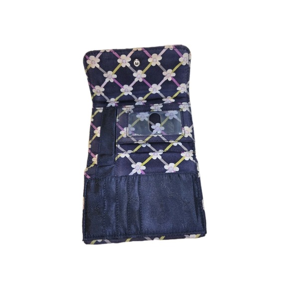 Vera Bradley Euro Wallet Floral Nightingale 10874-118 Coin Trifold - Picture 6 of 9